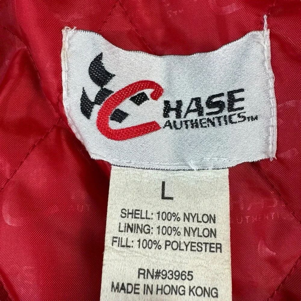 Vintage‎ Chase Authentics 90s Jeff Gordon Nascar Puffer Jacket Large Colorblock